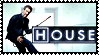 A stamp with Gregory House from House M.D. on it.