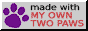 A button that reads 'made with my own paws'.